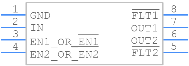 TPS2066CD - Texas Instruments - PCB symbol