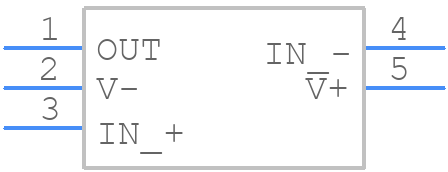 LMP2231AMFX/NOPB - Texas Instruments - PCB symbol
