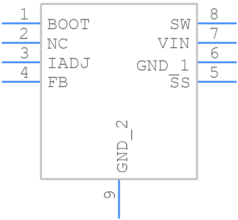 LM22673QMRE-ADJ/NOPB - Texas Instruments - PCB symbol
