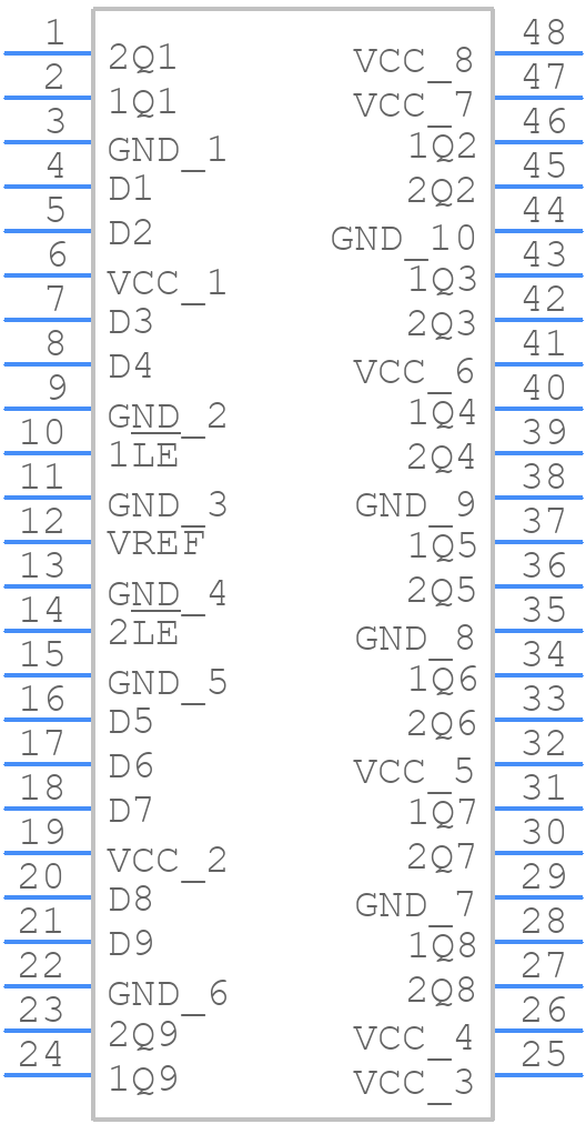 SN74HSTL16918DGGR - Texas Instruments - PCB symbol
