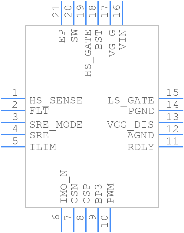 UCD7232RTJR - Texas Instruments - PCB symbol