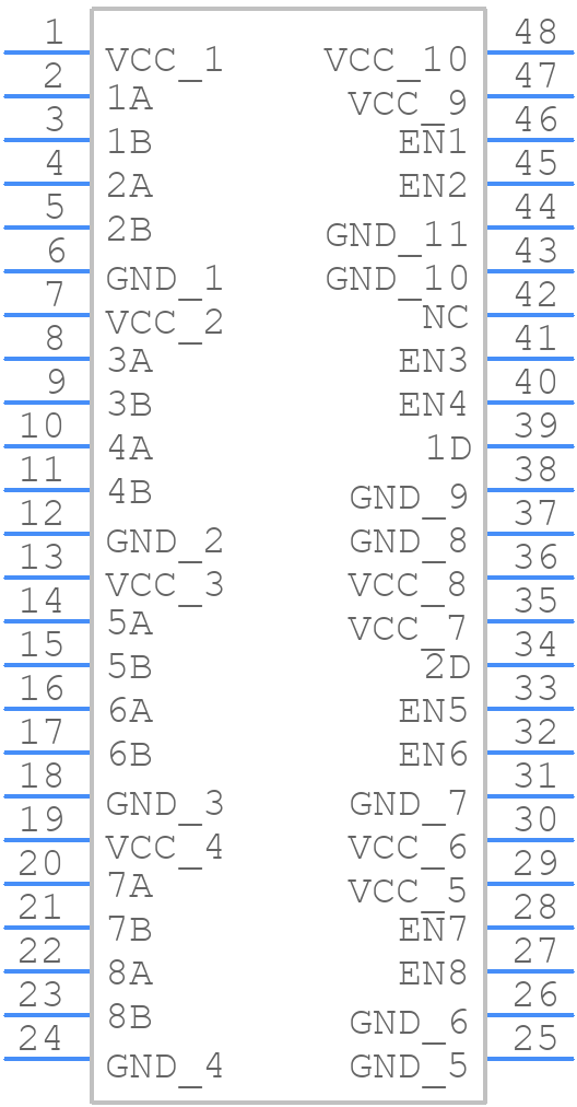 SN65MLVD129DGG - Texas Instruments - PCB symbol