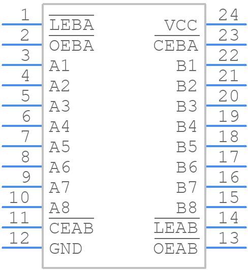 SN74LVC543ADBR - Texas Instruments - PCB symbol