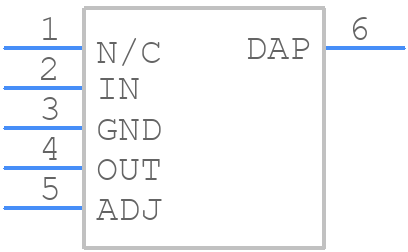 LP38500TJ-ADJ/NOPB - Texas Instruments - PCB symbol
