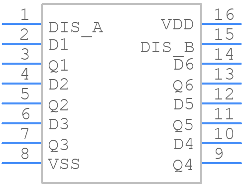 CD4503BPWR - Texas Instruments - PCB symbol
