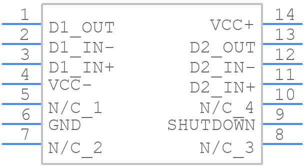 THS6053ID - Texas Instruments - PCB symbol