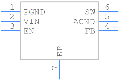 LM2735YSD/NOPB - Texas Instruments - PCB symbol