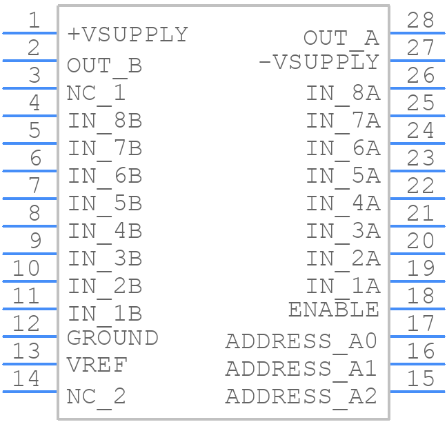 MPC507AU - Texas Instruments - PCB symbol
