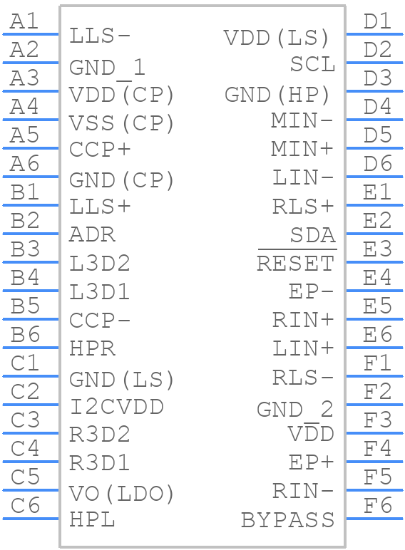 LM49250RL/NOPB - Texas Instruments - PCB symbol