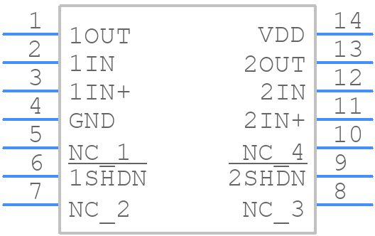 TLC083CN - Texas Instruments - PCB symbol