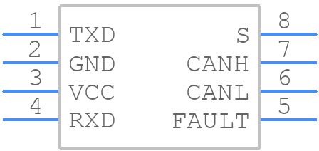 TCAN337DR - Texas Instruments - PCB symbol
