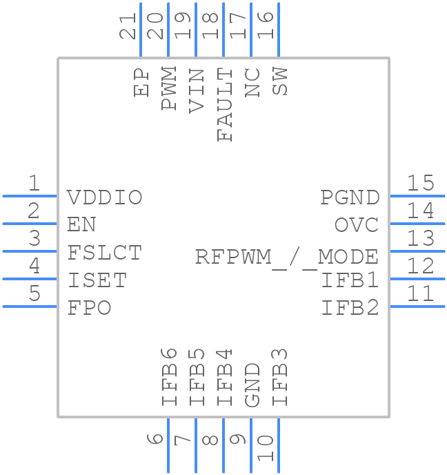 TPS61187RTJR - Texas Instruments - PCB symbol