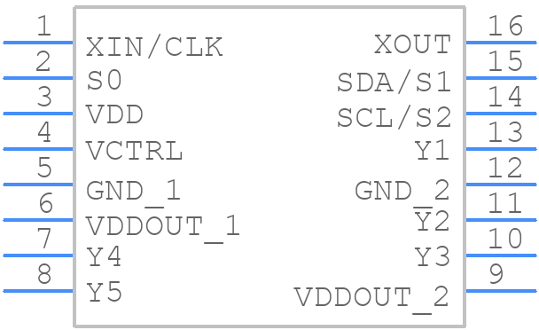 CDCEL925PW - Texas Instruments - PCB symbol