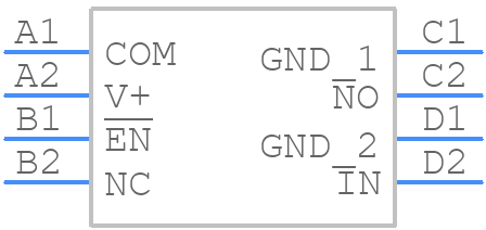 TS5A3153YZPR - Texas Instruments - PCB symbol