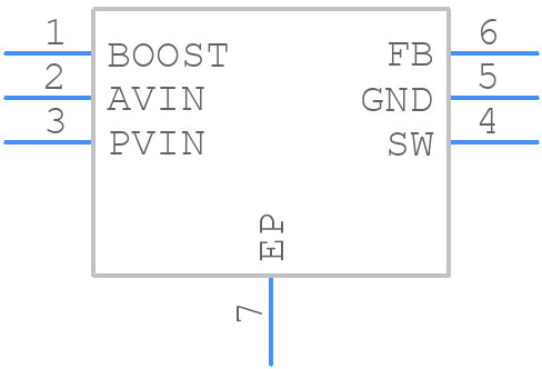 TPS40222DRPT - Texas Instruments - PCB symbol