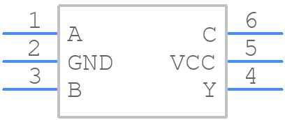 SN74LVC1G27DSFR - Texas Instruments - PCB symbol