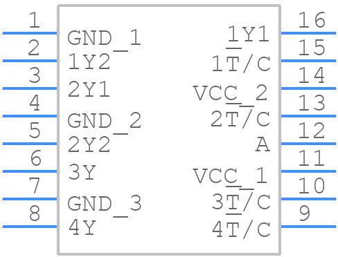 CDC328ADBR - Texas Instruments - PCB symbol
