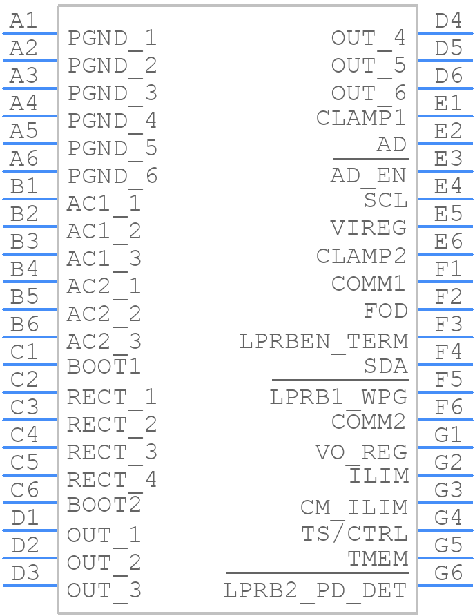 BQ51221YFPT - Texas Instruments - PCB symbol