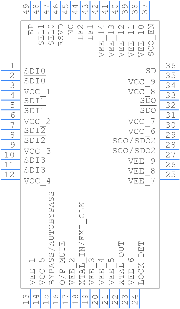 LMH0036SQE/NOPB - Texas Instruments - PCB symbol
