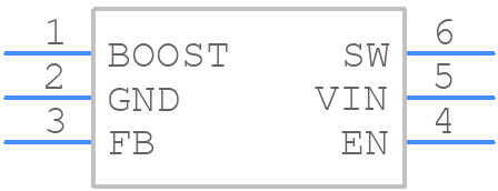 LM2734ZMKX/NOPB - Texas Instruments - PCB symbol