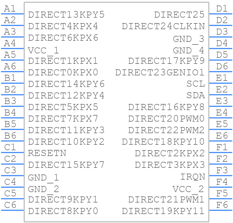 LM8327JGR8X/NOPB - Texas Instruments - PCB symbol