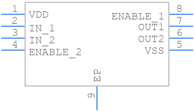 LMH2180SD/NOPB - Texas Instruments - PCB symbol