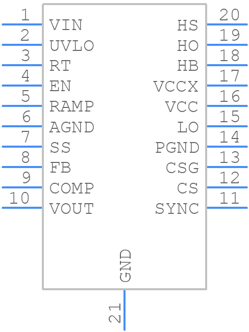 LM25118Q1MHX/NOPB - Texas Instruments - PCB symbol