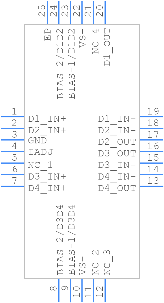 THS6184RHFT - Texas Instruments - PCB symbol