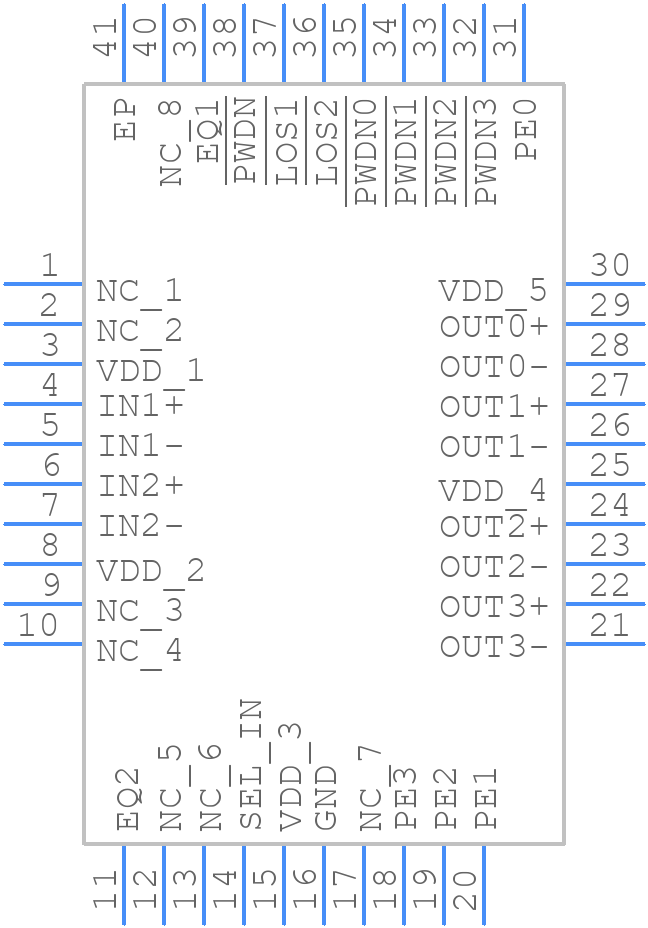 DS25BR204TSQ/NOPB - Texas Instruments - PCB symbol