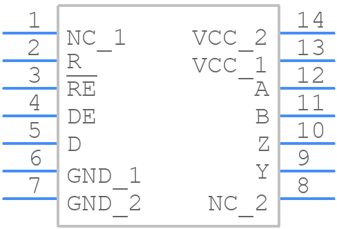 SN65HVD53DR - Texas Instruments - PCB symbol