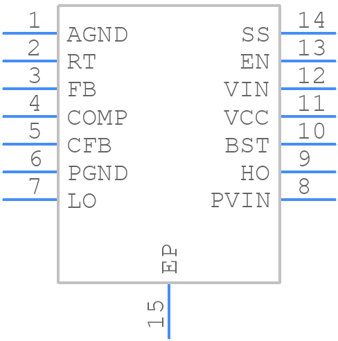 LM5015MHE/NOPB - Texas Instruments - PCB symbol