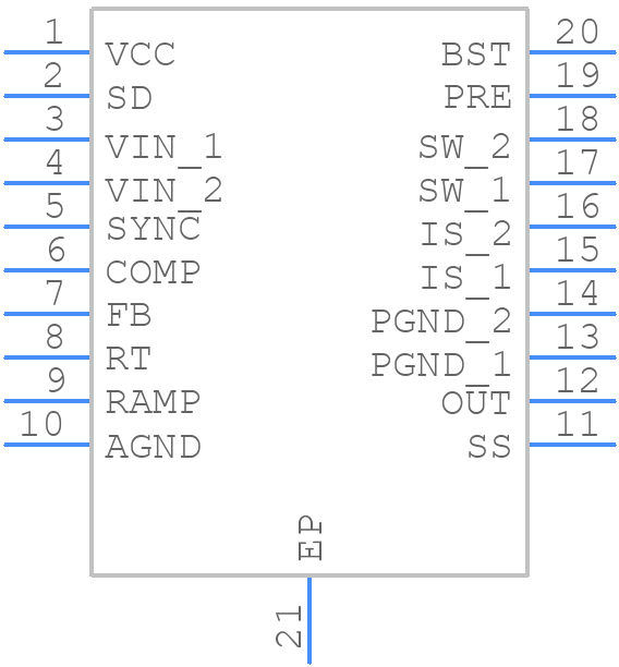 LM5576QMH/NOPB - Texas Instruments - PCB symbol