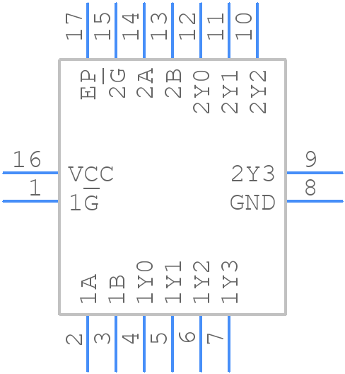 SN74AHC139RGYR - Texas Instruments - PCB symbol
