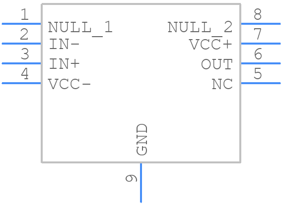 THS4021IDGNR - Texas Instruments - PCB symbol