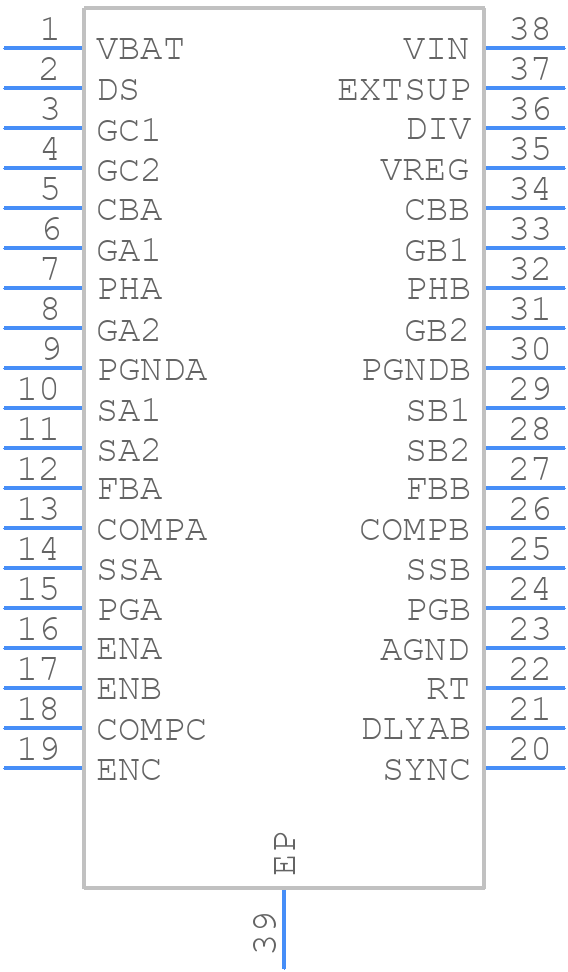 TPS43330QDAPRQ1 - Texas Instruments - PCB symbol