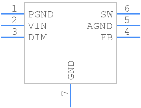 LM3410YSDE/NOPB - Texas Instruments - PCB symbol