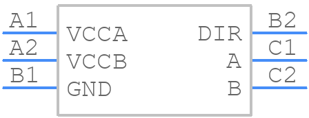 SN74AVCH1T45YZPR - Texas Instruments - PCB symbol