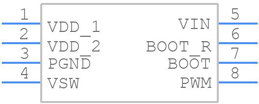 BQ500101DPCR - Texas Instruments - PCB symbol