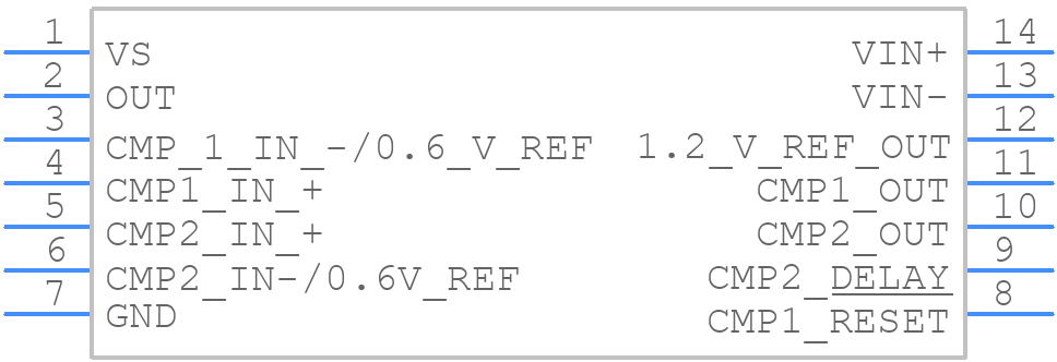 INA203AIDR - Texas Instruments - PCB symbol
