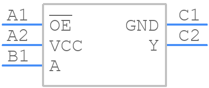 SN74AUC1G125YZPR - Texas Instruments - PCB symbol