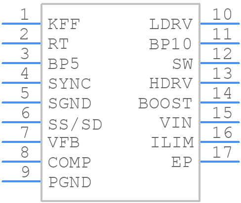 TPS40057PWPR - Texas Instruments - PCB symbol
