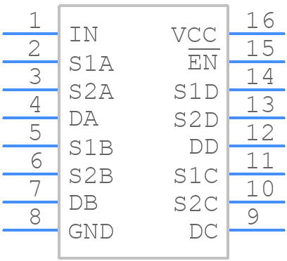TS5V330DR - Texas Instruments - PCB symbol