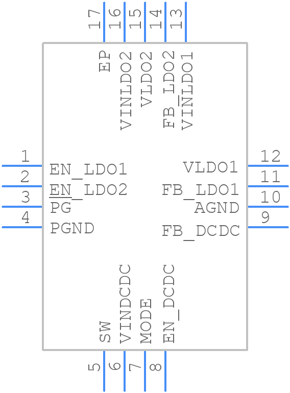 TPS65000TRTERQ1 - Texas Instruments - PCB symbol