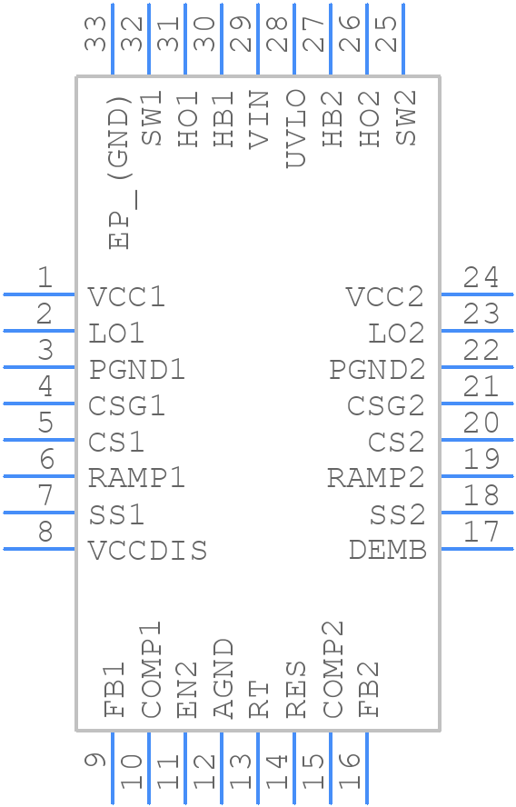 LM25119QPSQ/NOPB - Texas Instruments - PCB symbol