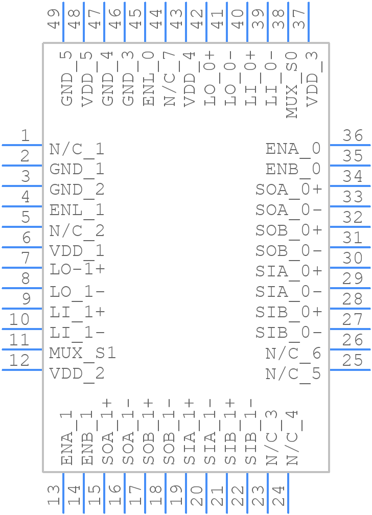 DS08MB200TSQX/NOPB - Texas Instruments - PCB symbol