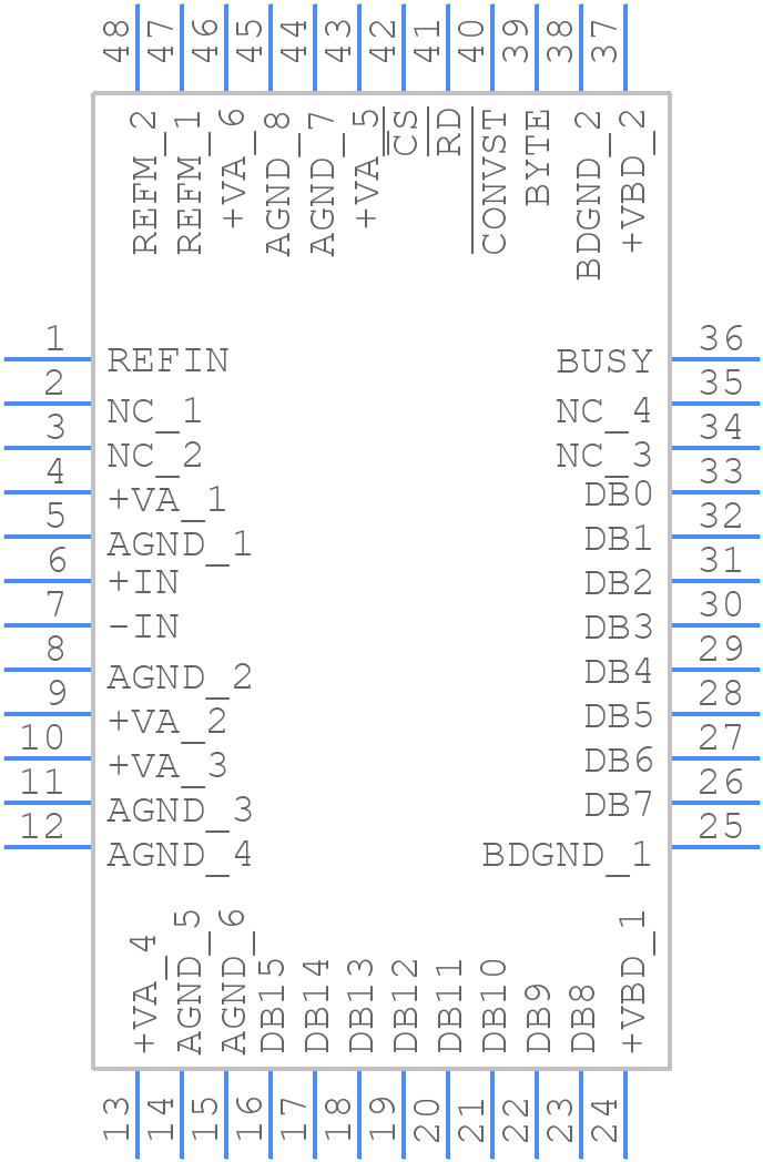 ADS8371IPFBT - Texas Instruments - PCB symbol