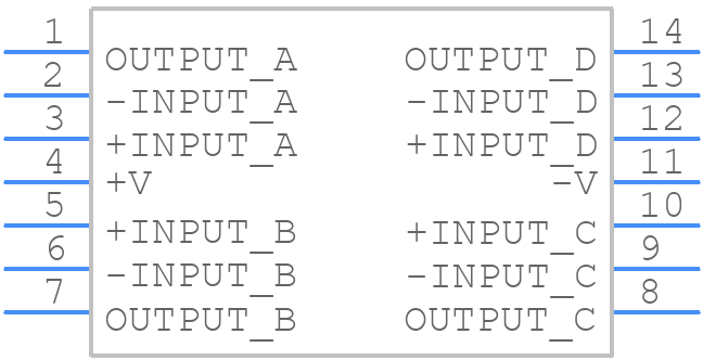 OPA4684IPWT - Texas Instruments - PCB symbol