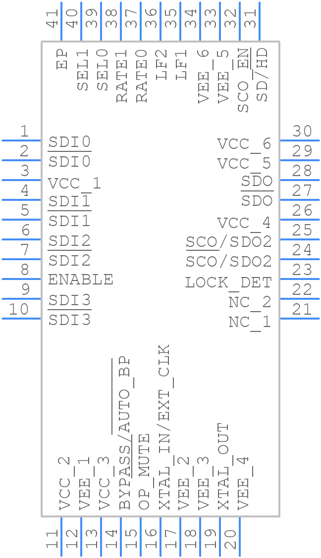 LMH0356SQE-40/NOPB - Texas Instruments - PCB symbol