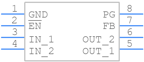 TPS7101QDR - Texas Instruments - PCB symbol