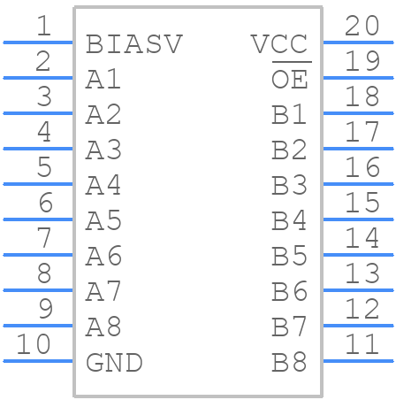 SN74CBT6845CPWR - Texas Instruments - PCB symbol